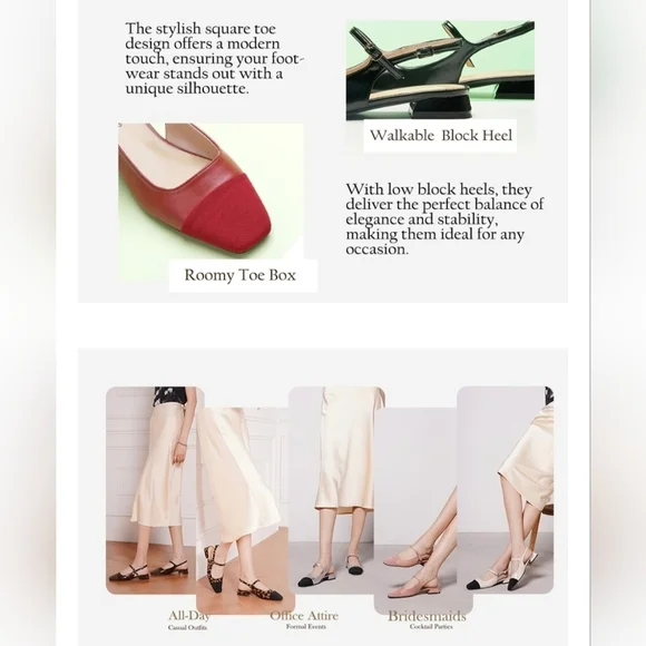 C. Paravano Women's Slingback Flats #647, 648, 649 - Picture 9 of 12